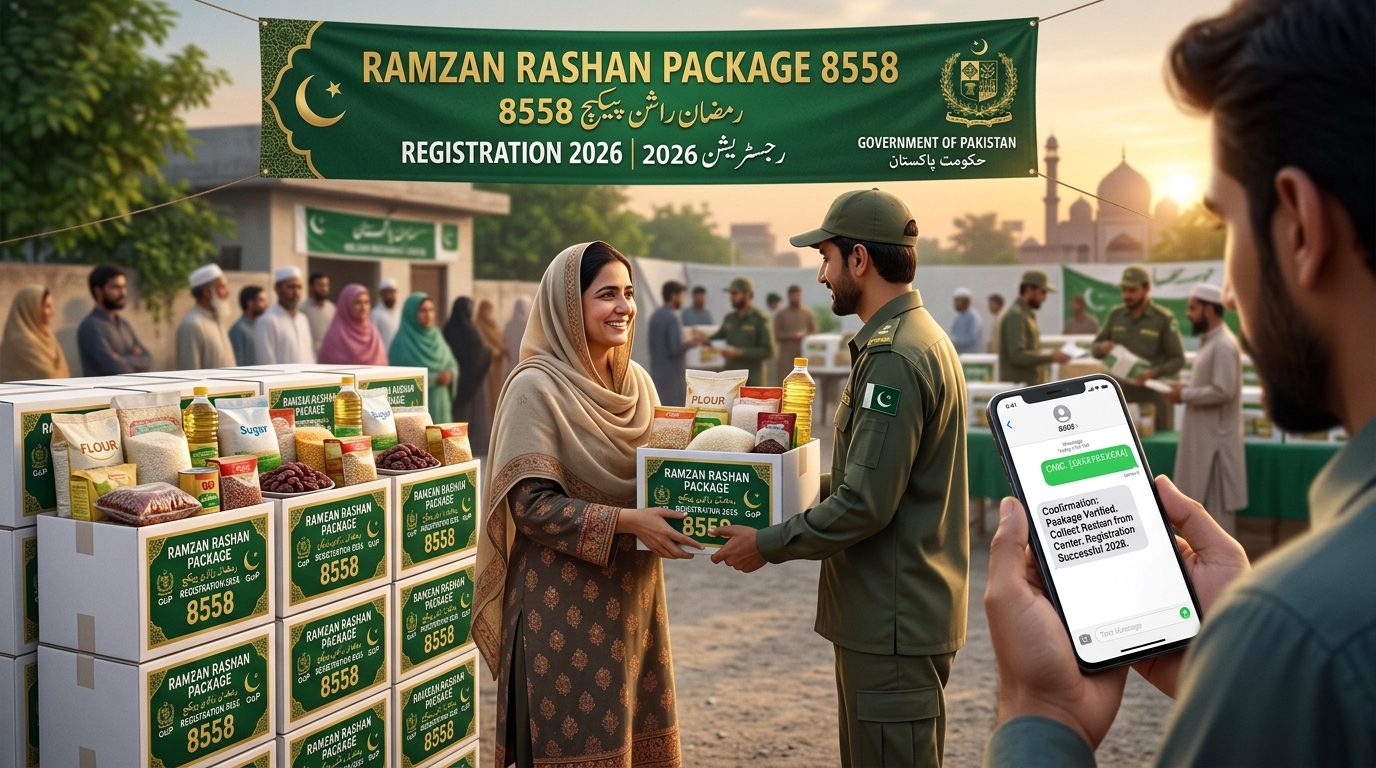 8558 Ramzan Rashan Package Registration 2026 by CNIC