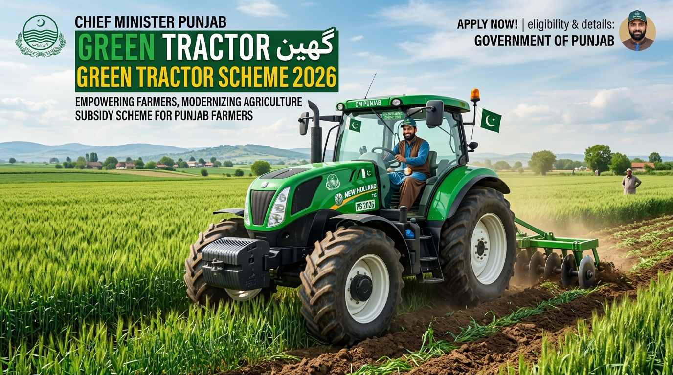 CM Punjab Green Tractor Scheme 2026 Online Apply & Balloting