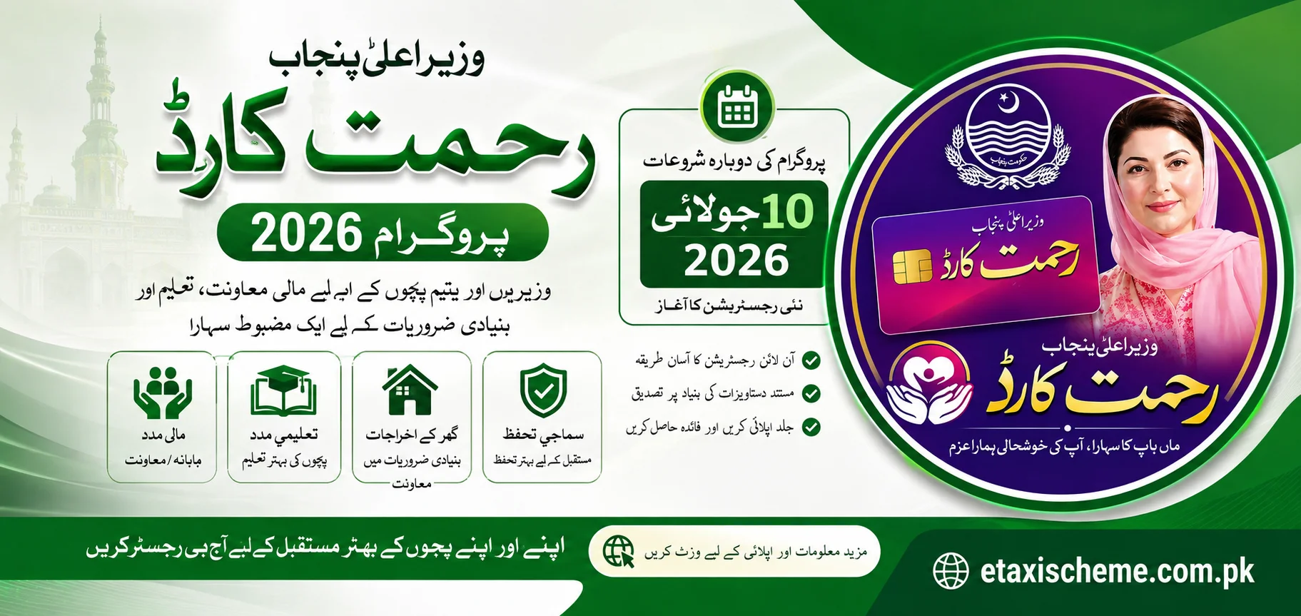 CM Punjab Rehmat Card Program 2026